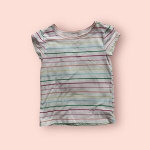 Rainbow Striped Short Sleeve Shirt